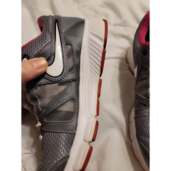 Nike Womens Reax Rocket 2 454175-009 Gray Pink Running Shoes Lace Up Size 9 - Picture 3 of 13